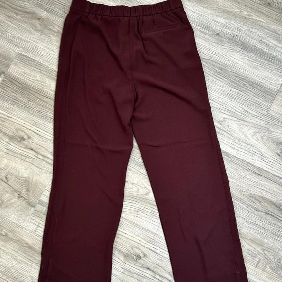 Reiss Joanne Ankle  Trousers Berry Color Women Sz 12 - Picture 1 of 12